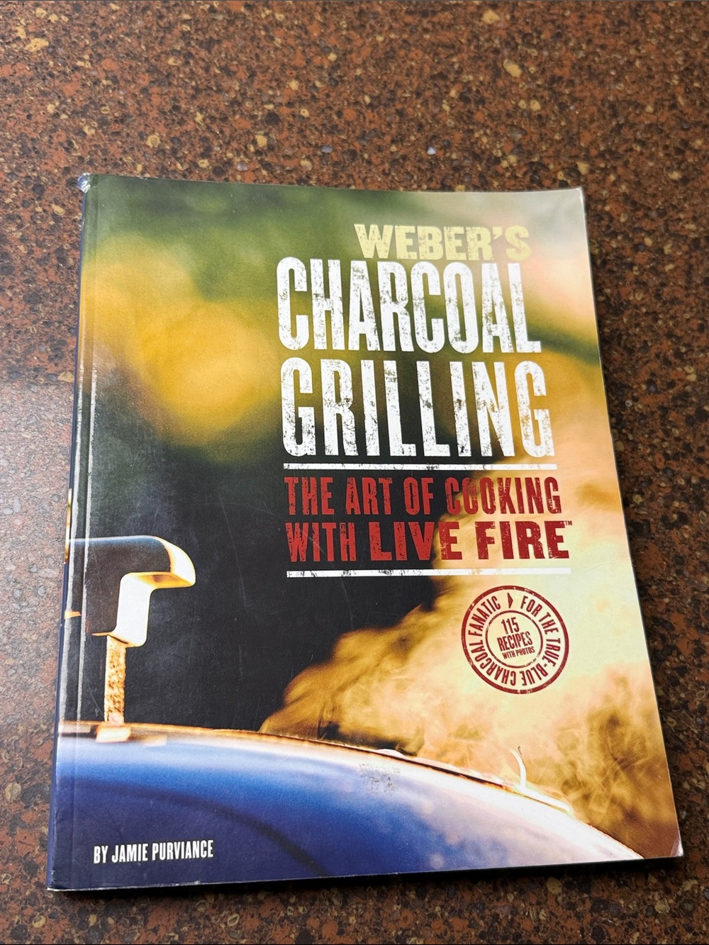 Weber's Charcoal Grilling Cookbook - Green and Blue Cover